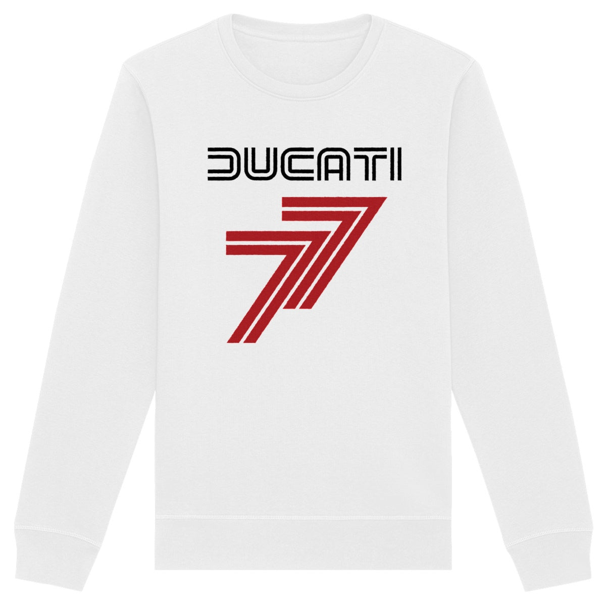 Sweat-shirt blanc Ducati 77