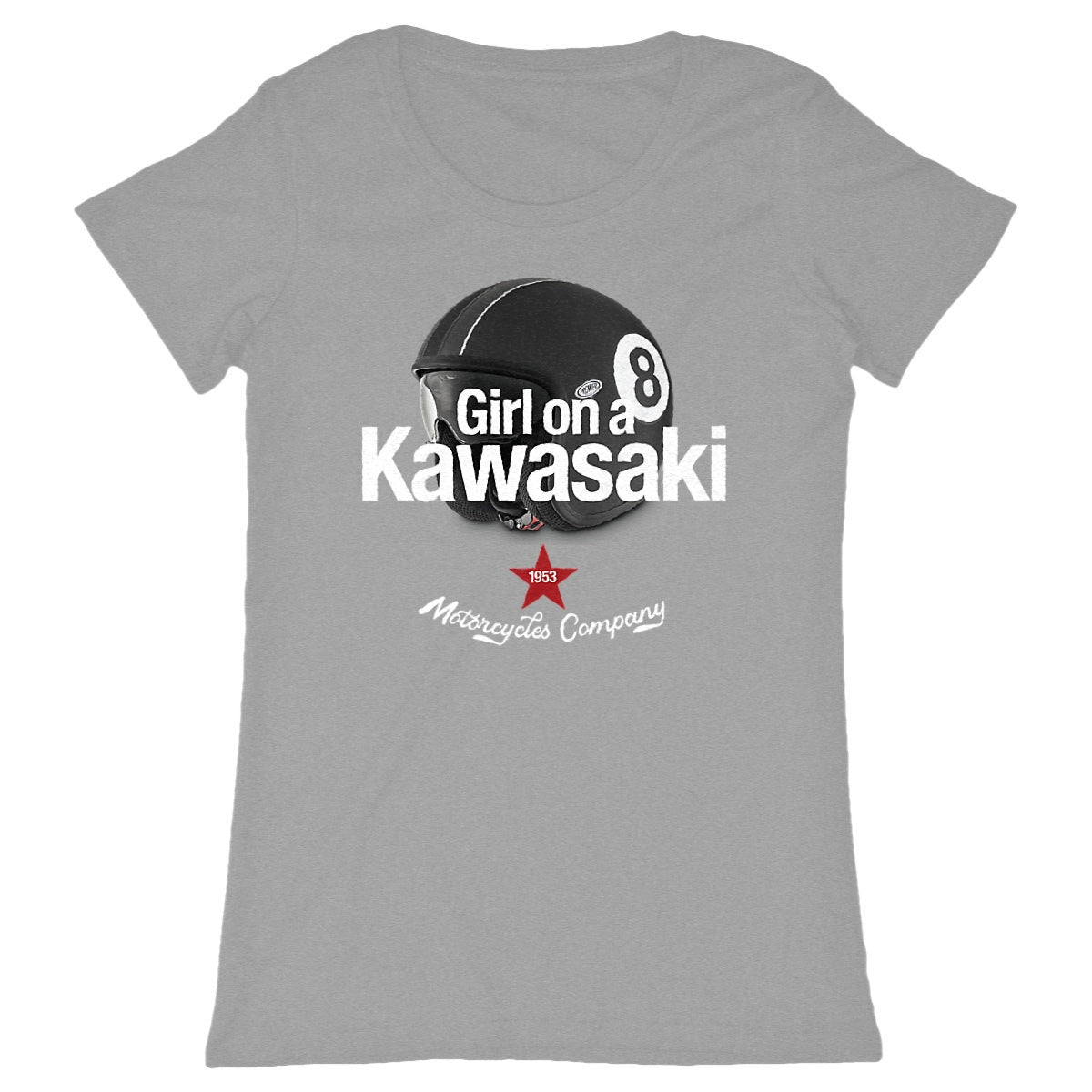 T-shirt femme Premium • Girl on a Kawasaki