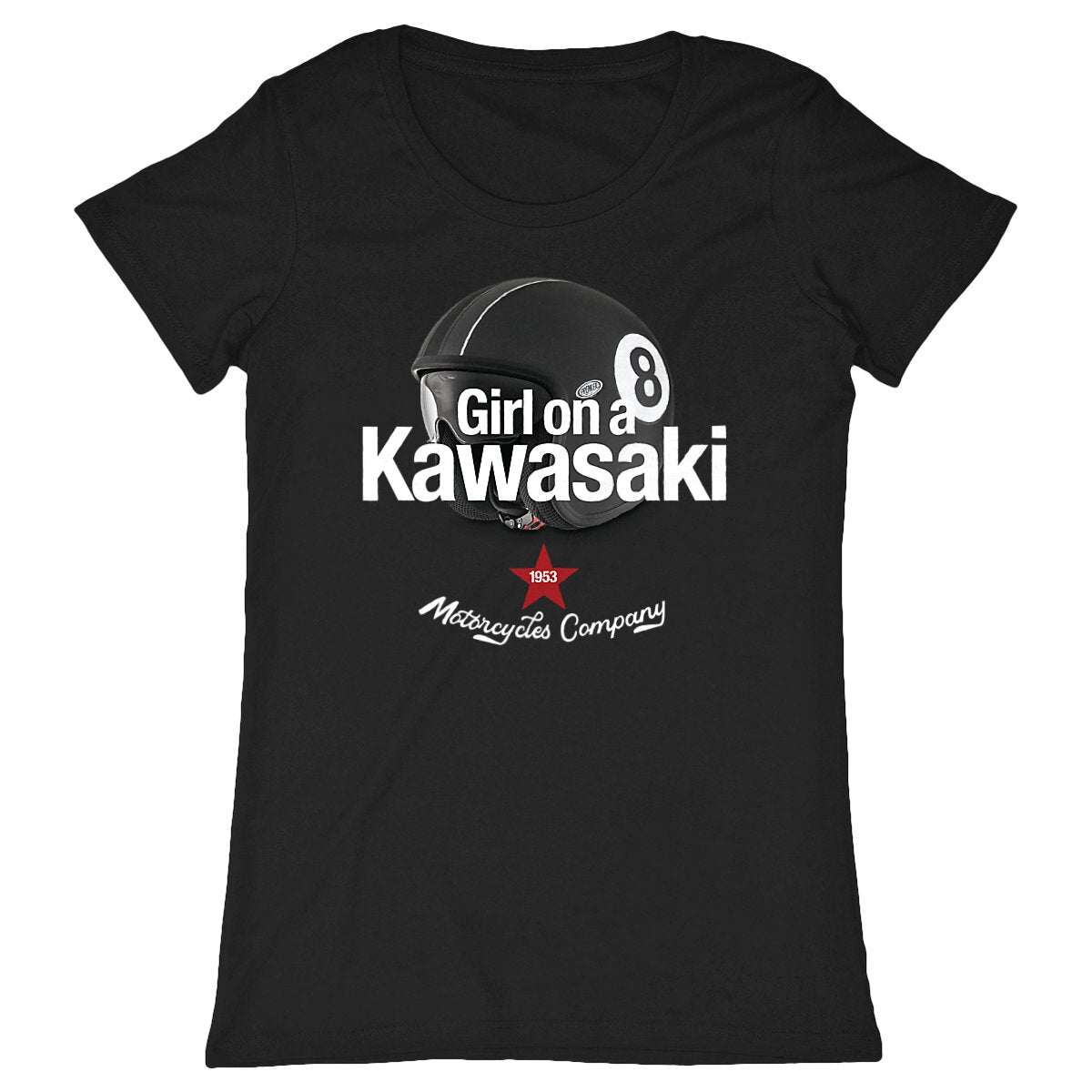 T-shirt femme Premium • Girl on a Kawasaki