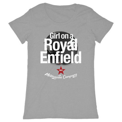 T-shirt femme Premium • Girl on a Royal Enfield