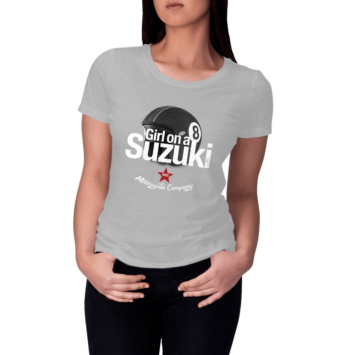 T-shirt femme Premium • Girl on a Suzuki