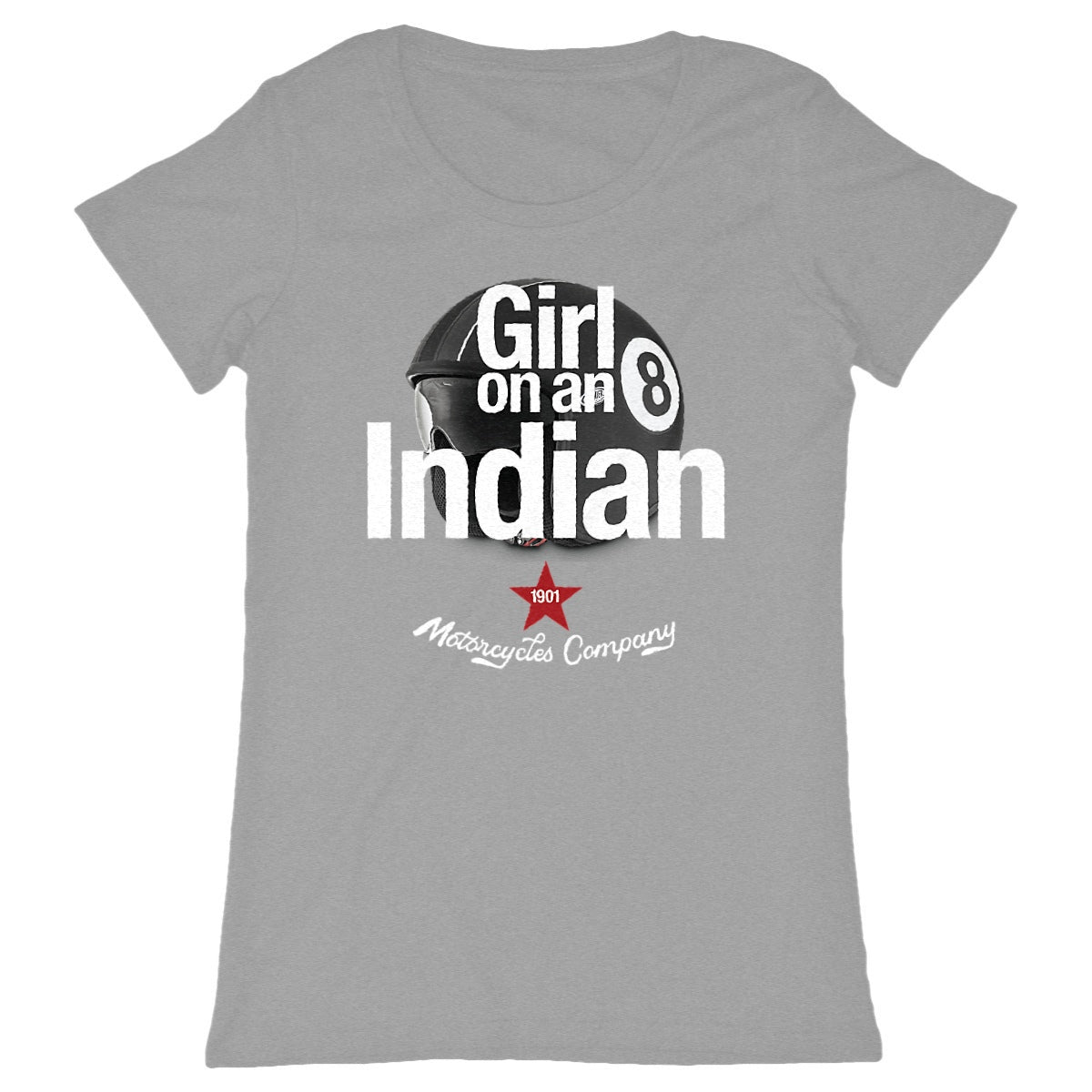 T-shirt femme Premium • Girl on an Indian Motorcycle