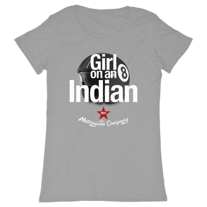 T-shirt femme Premium • Girl on an Indian Motorcycle