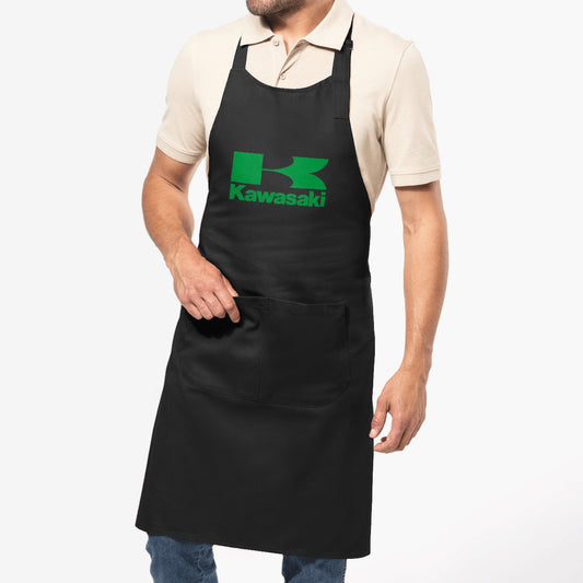 Black kitchen apron • Kawasaki Motorcycles