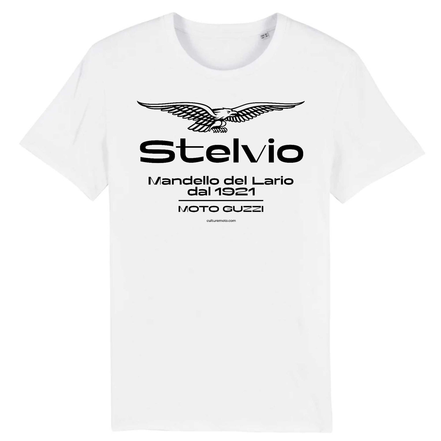 Culture Moto - T-shirt unisexe 100% coton biologique - Moto Guzzi Stelvio