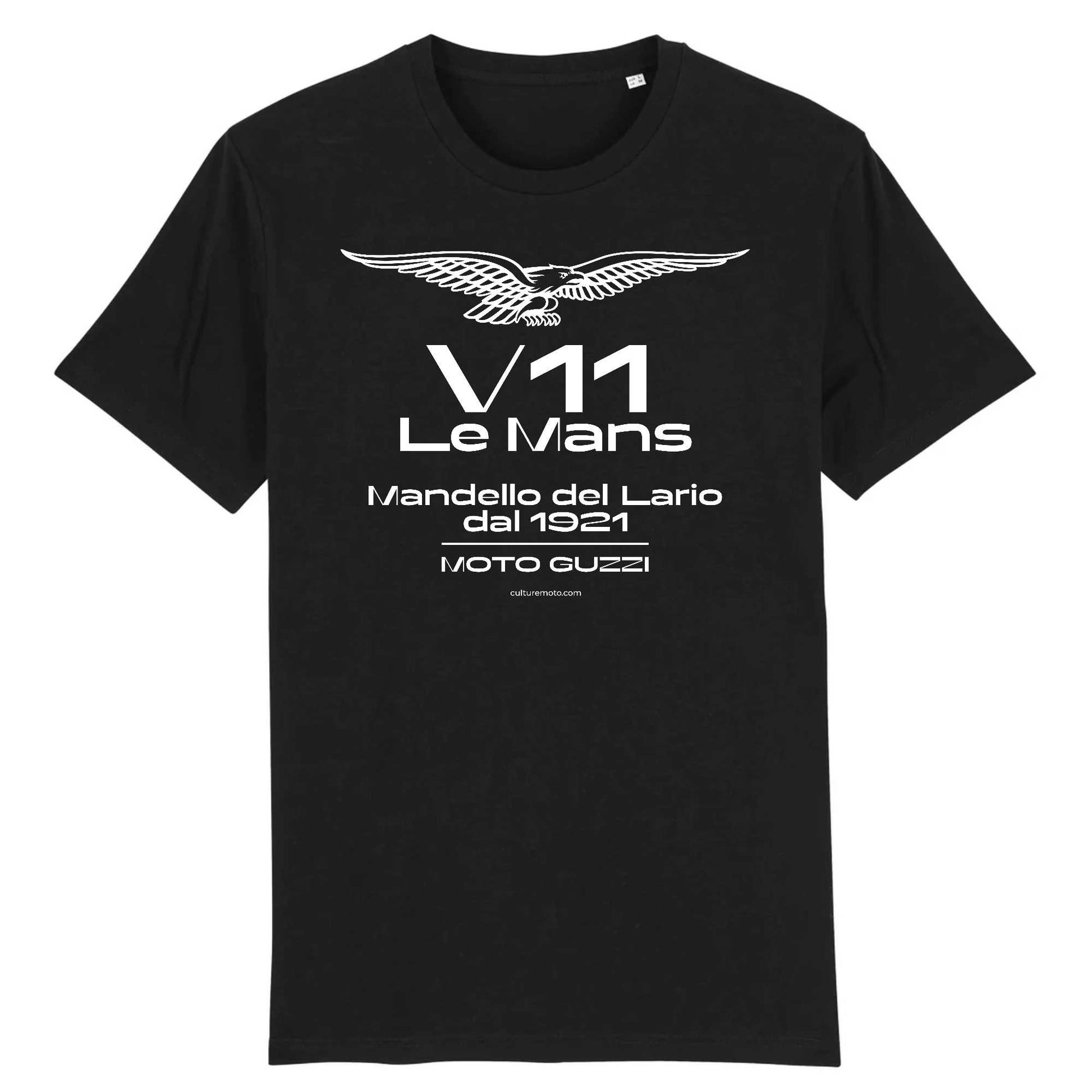 Culture Moto - T-shirt unisexe 100% coton biologique - Moto Guzzi V11 Le Mans